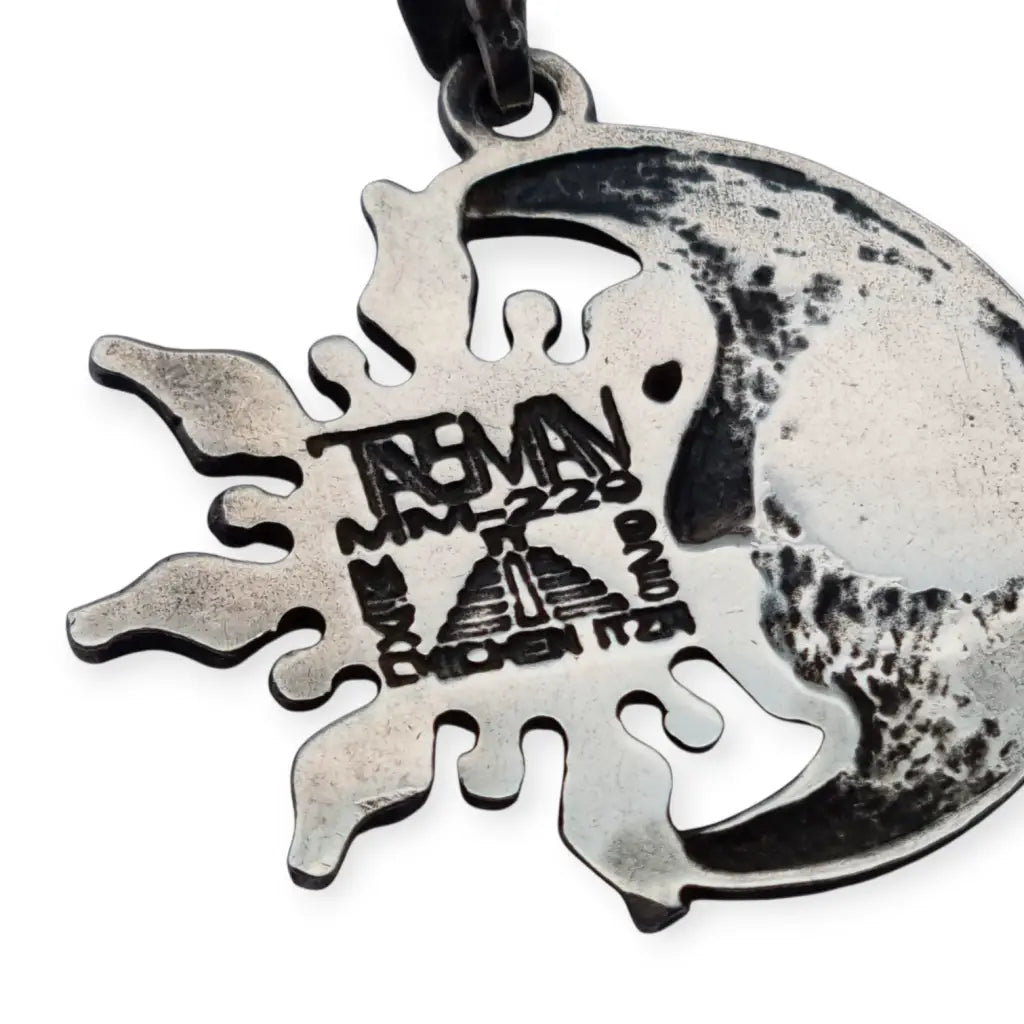 Colgante mexicano de sol y luna en plata maya 925 modelo MM 229 TASMAN