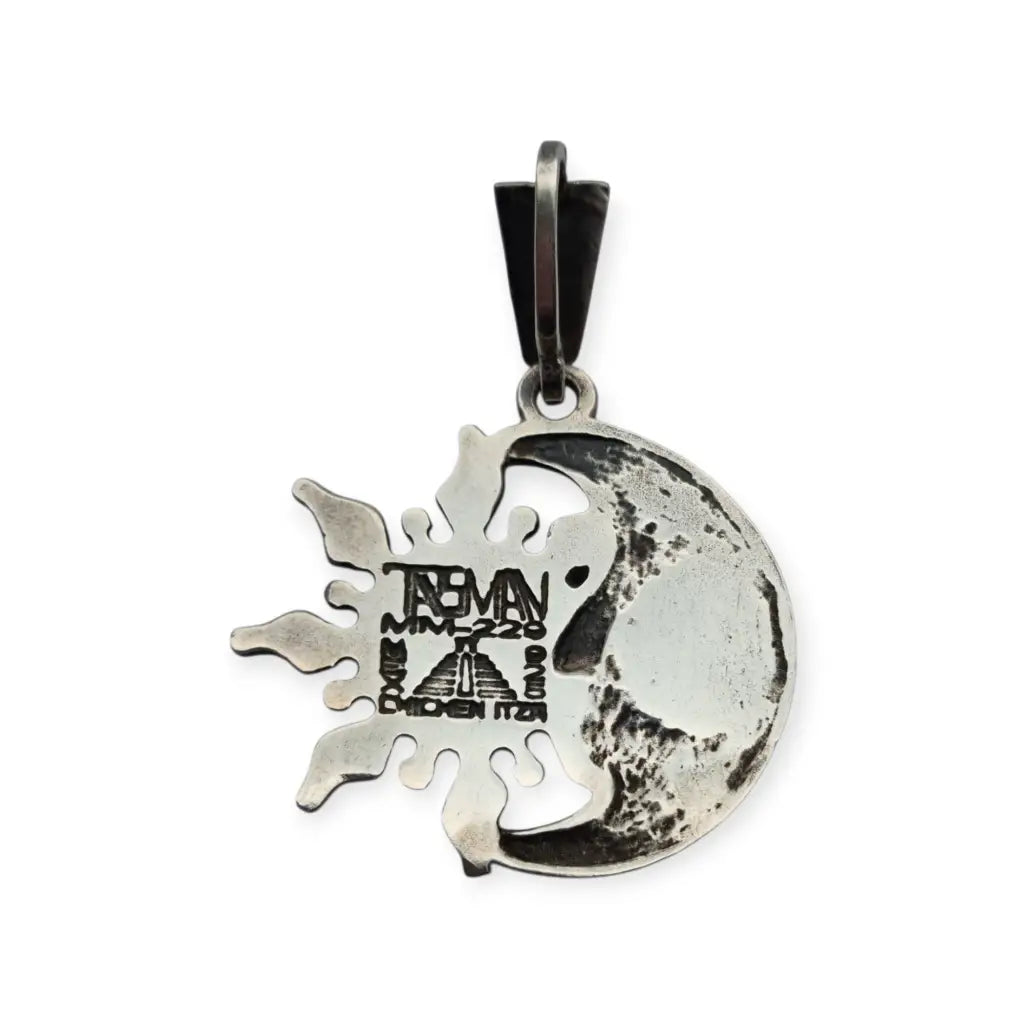 Colgante mexicano de sol y luna en plata maya 925 modelo MM 229 TASMAN