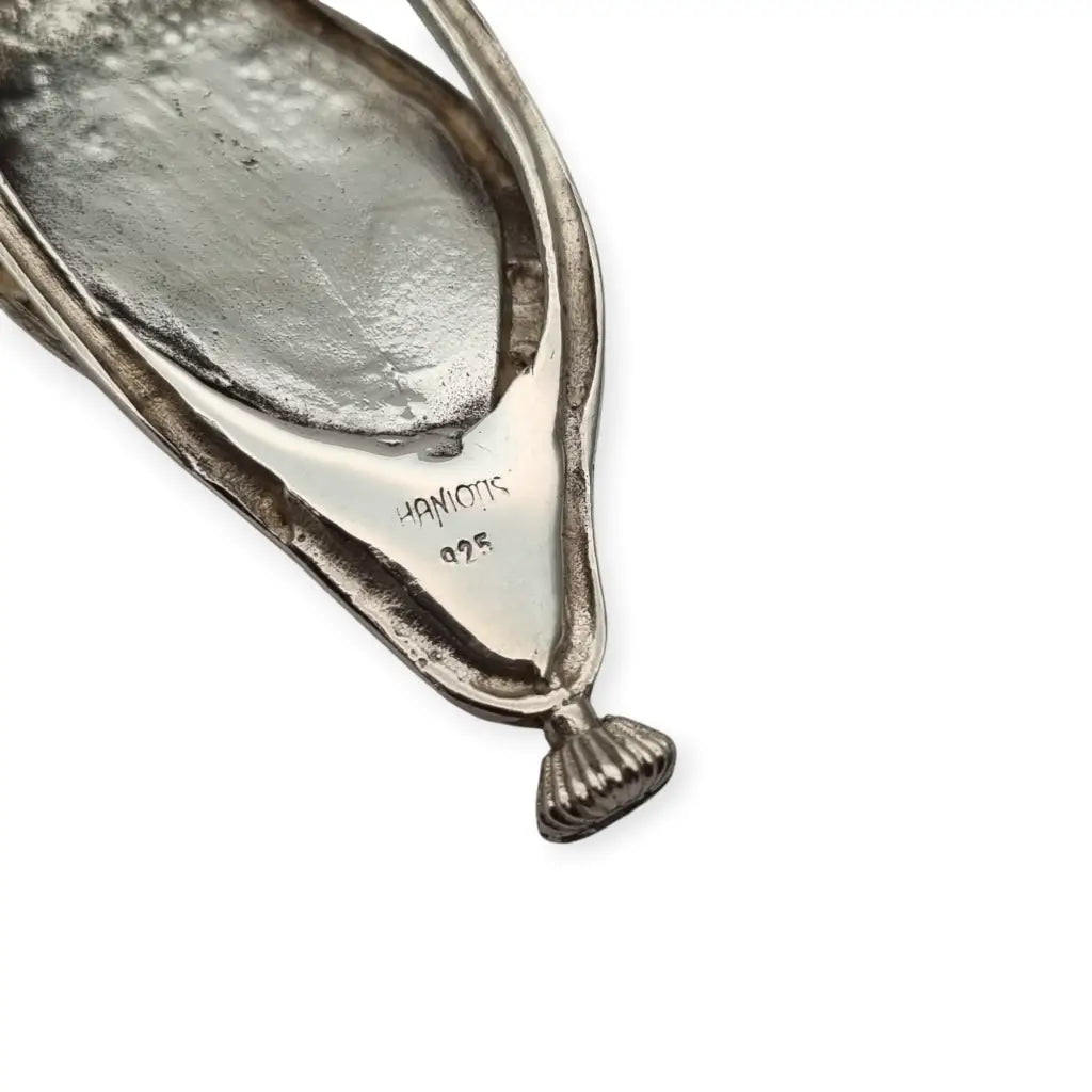 Colgante de plata 925 Haniotis Grecia inspirado en reloj Dalí “La