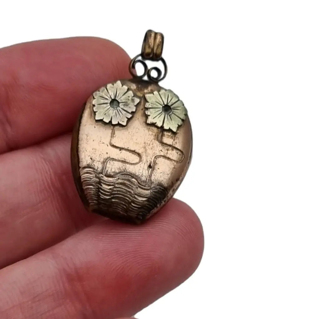 Colgante victoriano joyería mujer oro victoriana colgante vintage