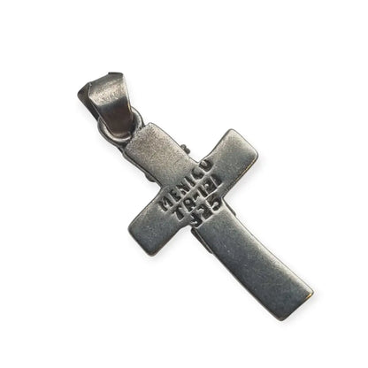 Colgante vintage de plata 925 crucifijo elaborado en México años 90.