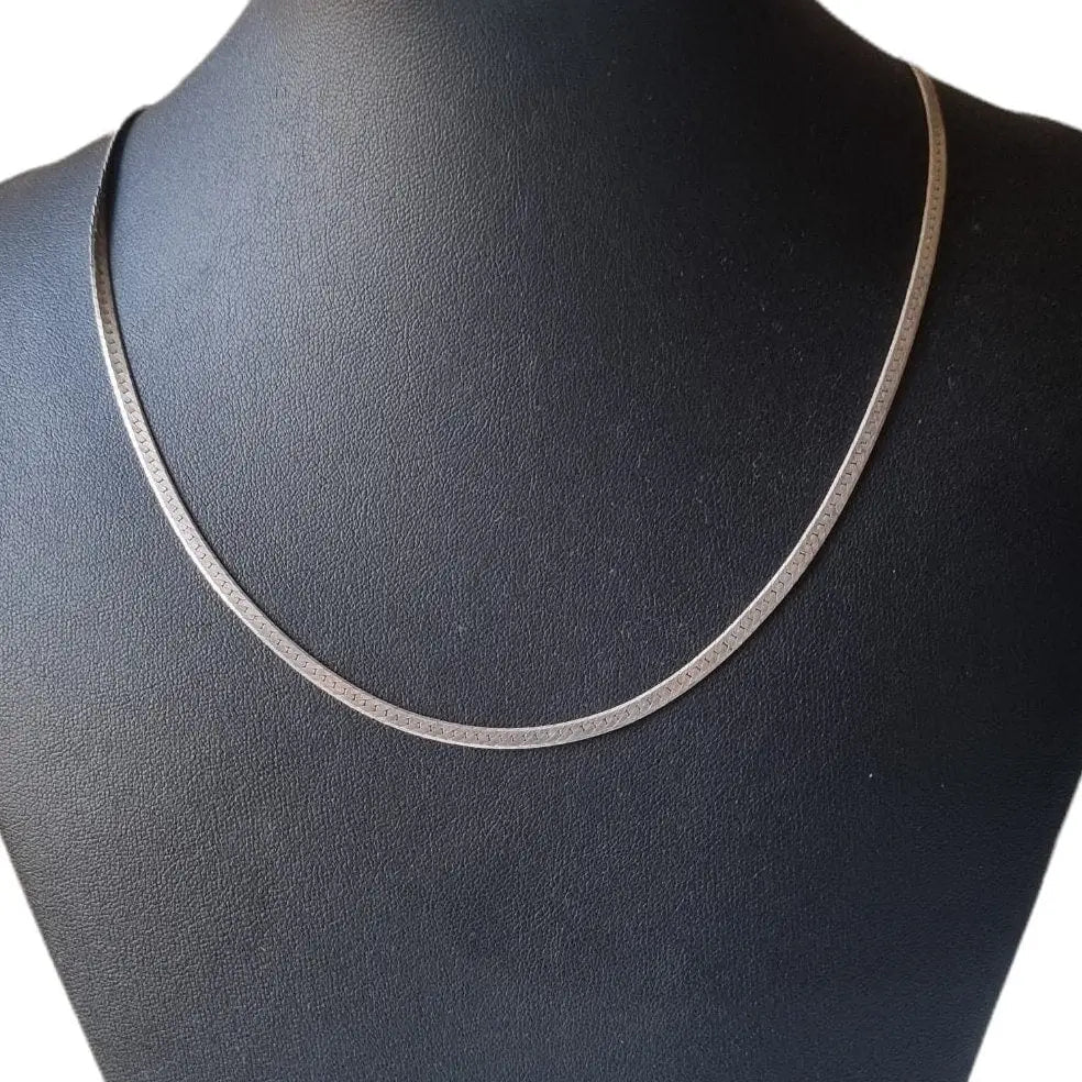 Collar de cadena plata para mujer gargantilla delicada