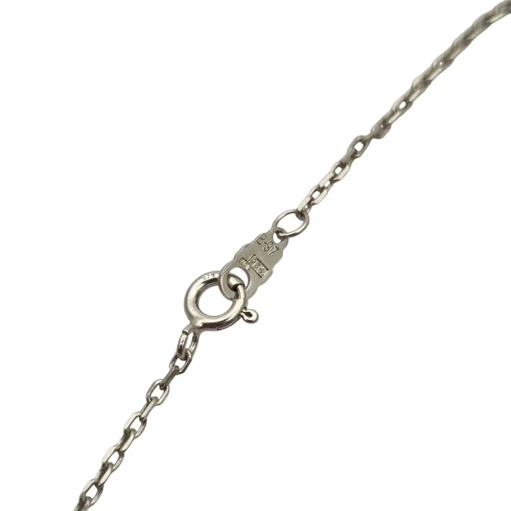 Cruz vintage de plata con topacios azules ovalados y cadena regalos religiosos