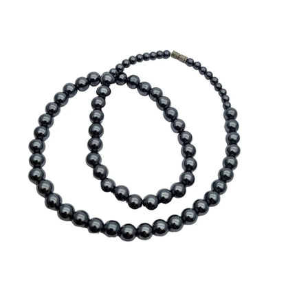 Collar de perlas hematites para mujer gargantilla