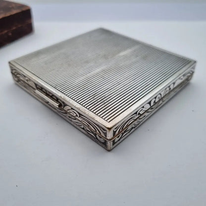 Estuche Vintage Evans tono plateado Art Nouveau para Mujer Cajas