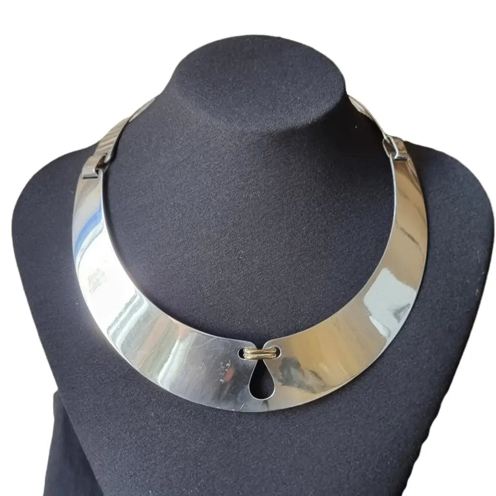 Gargantilla puig doria de ley Plata modernista Collar plata 925 Joyas