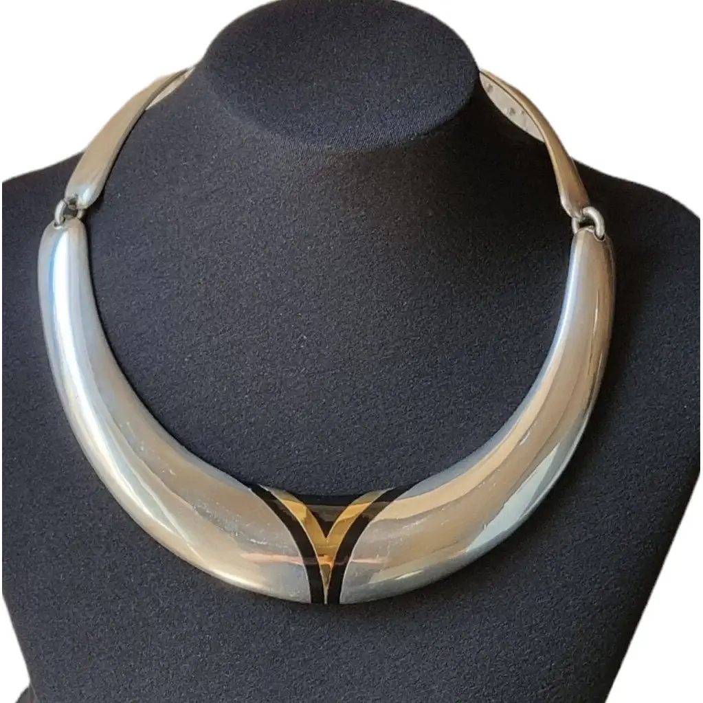 Gargantilla puig doria de ley Plata modernista Collar plata 925