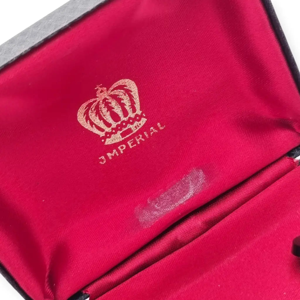 Gemelos antiguos en oro 18k y ónix negro • Joyería masculina vintage