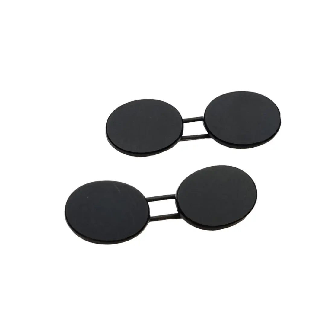 Gemelos vintage para hombre Art deco negros doble botón gemelos