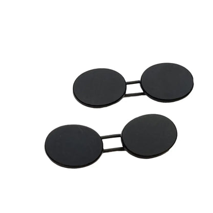Gemelos vintage para hombre Art deco negros doble botón gemelos