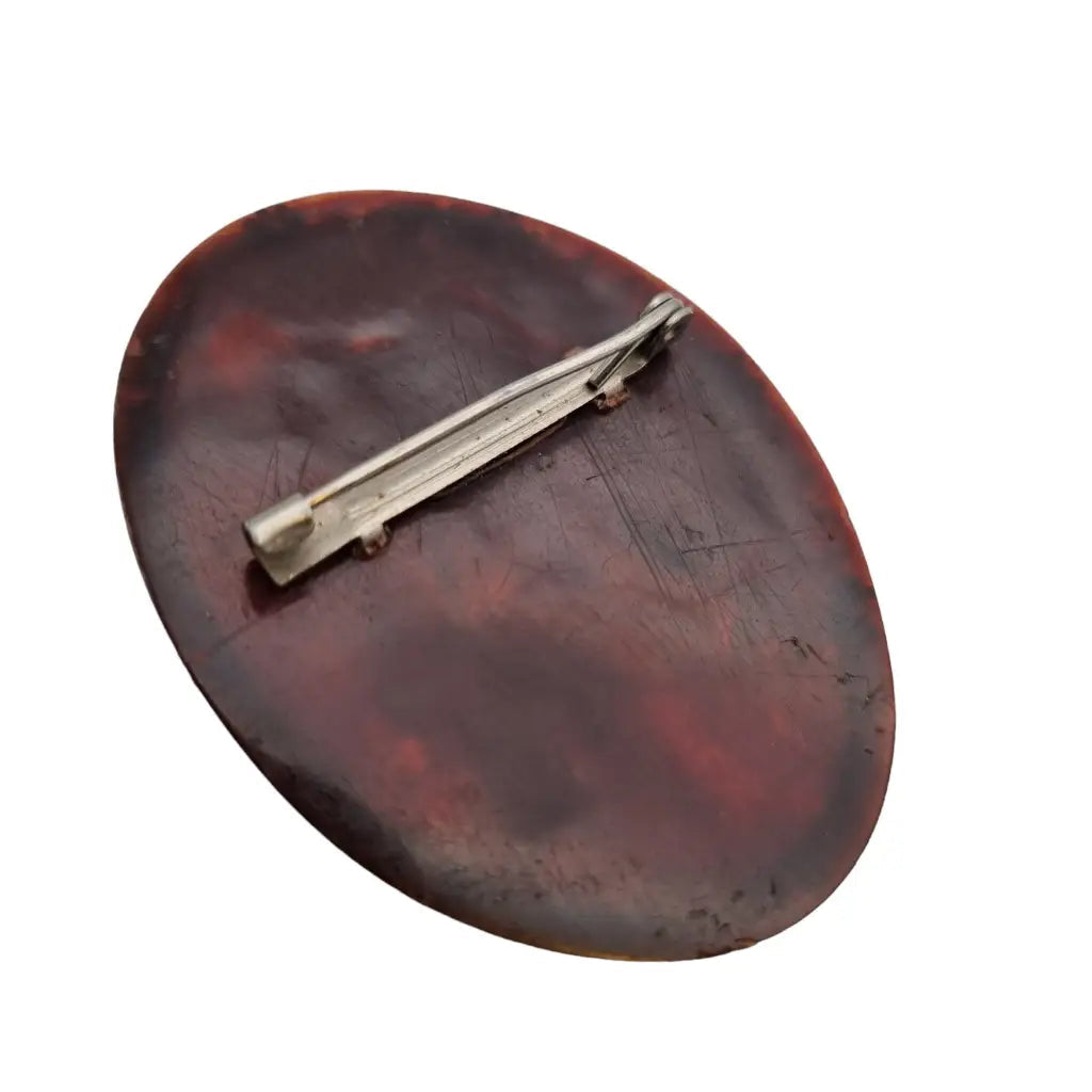 Broche de camafeo para mujer escena romana o griega vintage pin celuloide