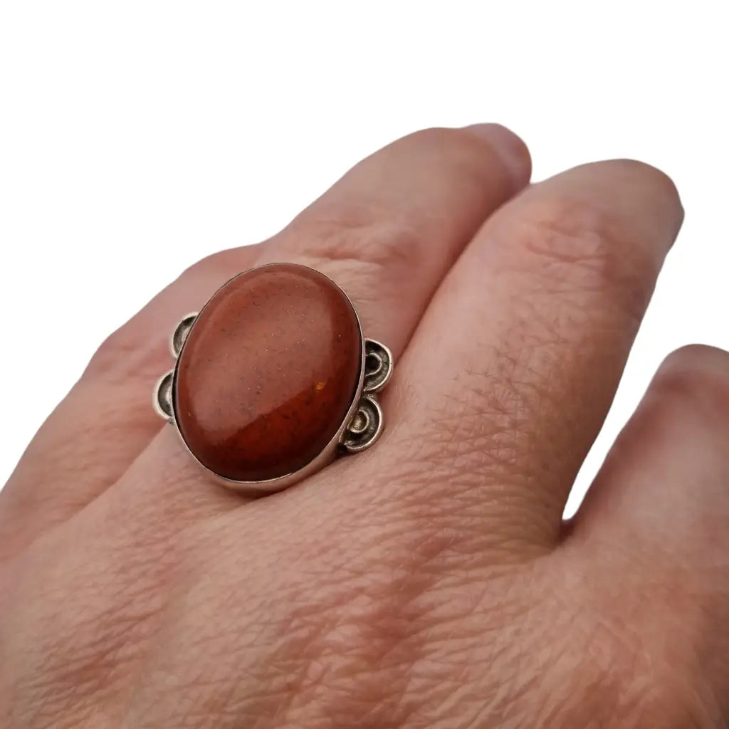 Anillos grandes de discount plata para mujer
