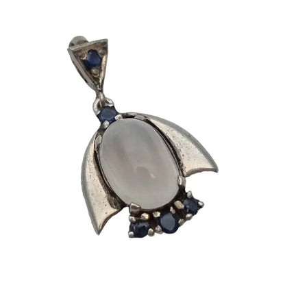 Colgante piedra colgante plata mujer charm azul regalos para ella Circa