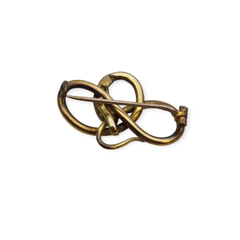 Broche victoriano antiguo de serpiente oro relleno regalos para mujer 1900.