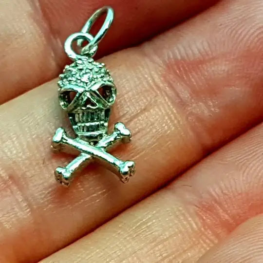 Dije de calavera plata colgante joyería