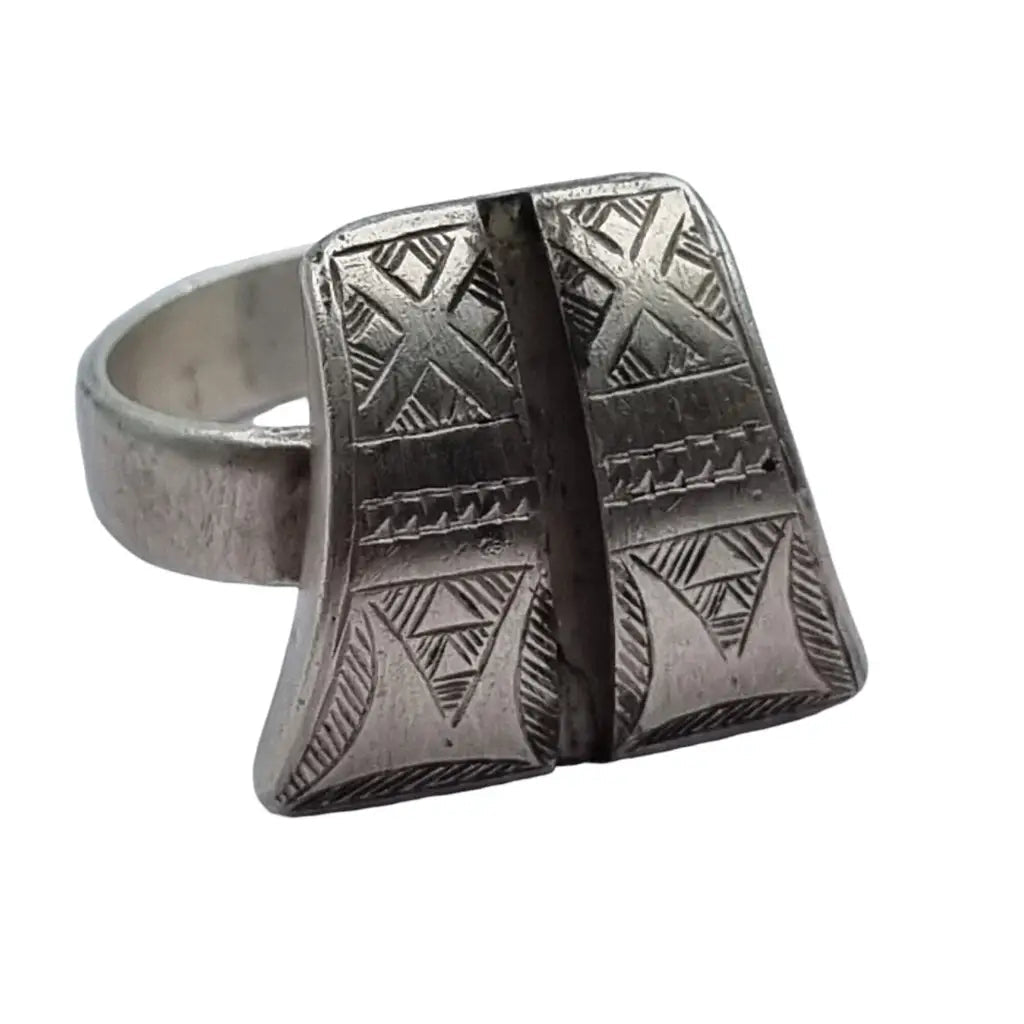 Anillo tribal tuareg anillo de plata africana bereber