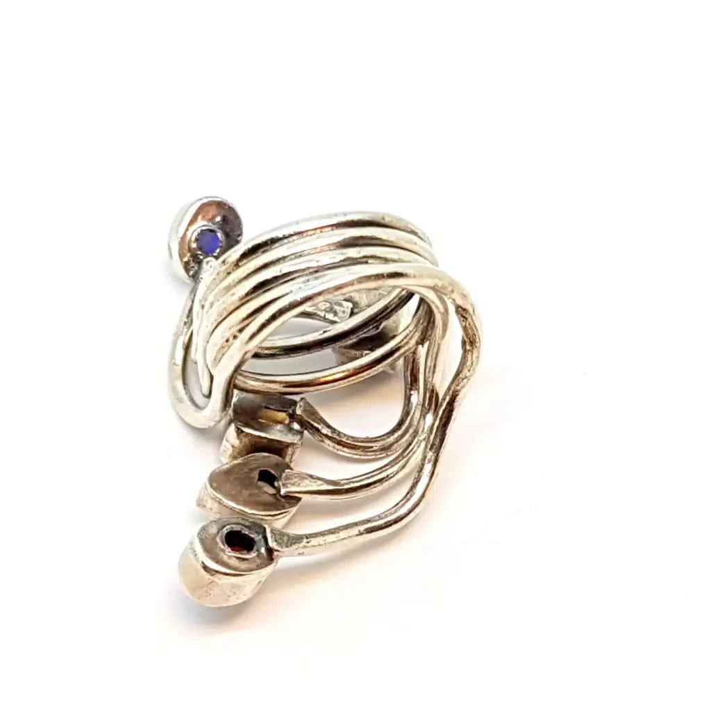 Anillos multipiedra vintage anillos de plata piedras originales regalos