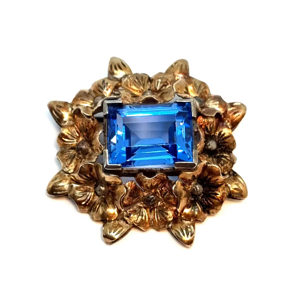 Broches vintage art deco de plata antiguo años 30 joyería antigua