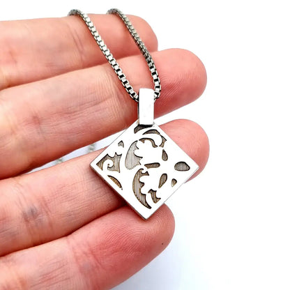 Kenzo Paris Sterling Silver Lariat Necklace Silver Pendant Kenzo Jewelry Made LaBizarreSusu