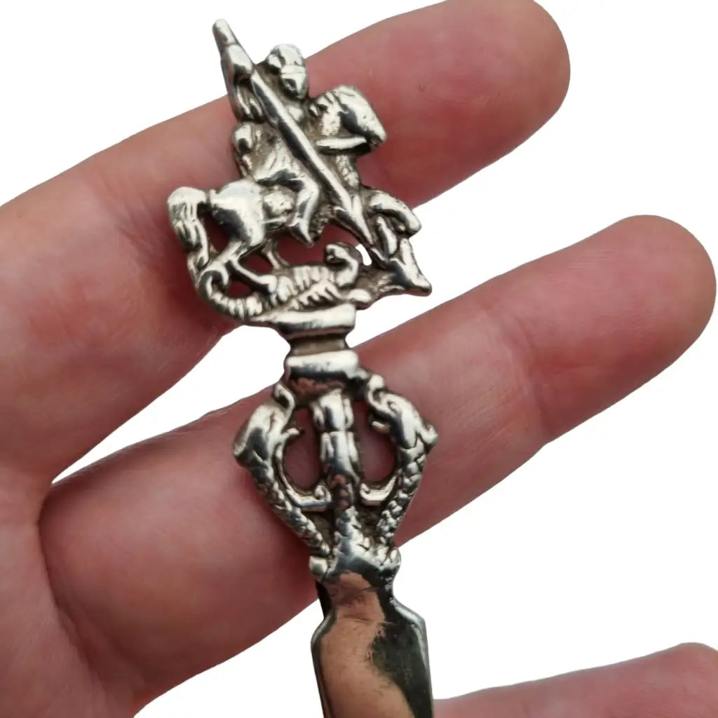 Marcapáginas plata abrecartas san jorge y el dragón sant jordi regalos