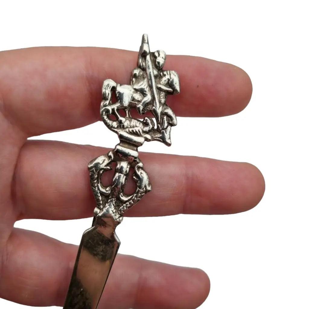 Marcapáginas plata abrecartas san jorge y el dragón sant jordi regalos