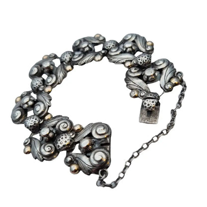 Pulsera de plata art deco antigua para mujer regalos