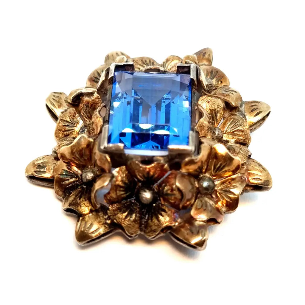ANCIENNE GRANDE SUPERBE broche art déco or argent magnifique bijou vintage 2820 EUR 75,00 - FR