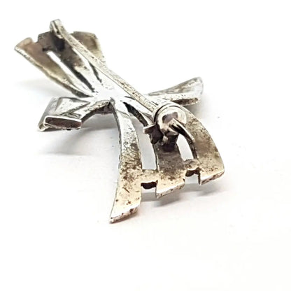 Lazo de plata Broche con marquesitas. Estilo modernista. SXX. Joyería