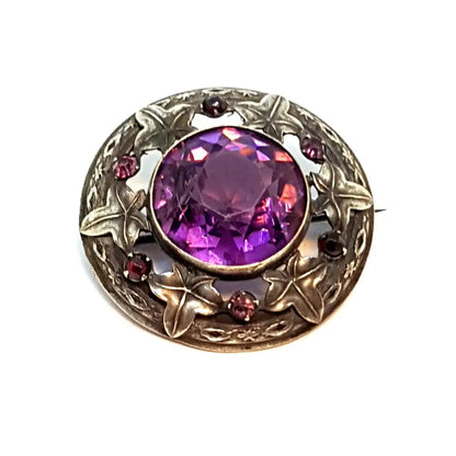 Broche de plata victoriana. Circa 1900. Joyería antigua y vintage.