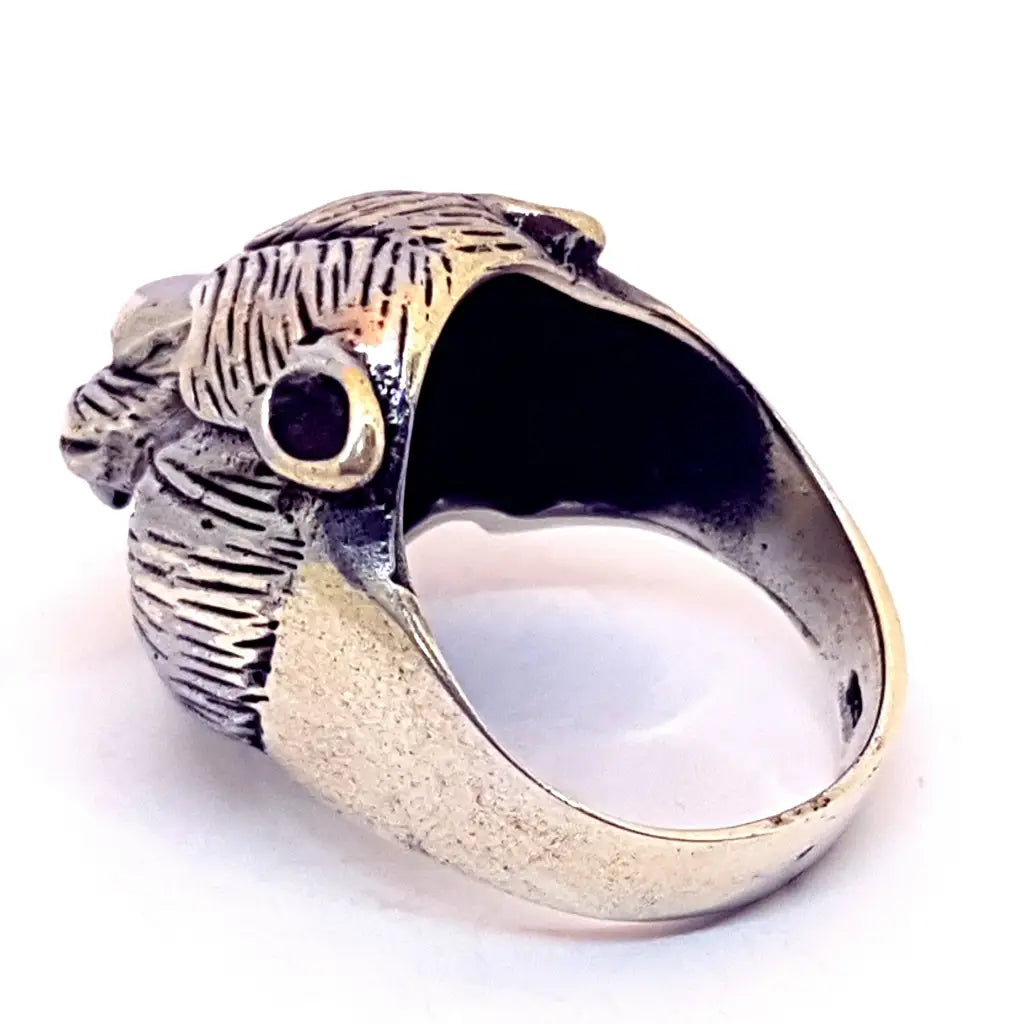 Anillo pantera plata joyería animal anillo felino para mujer anillos gruesos