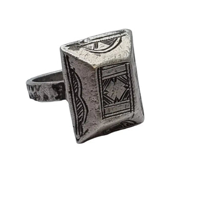 Anillo tuareg antiguo anillo tribal plata africana bereber