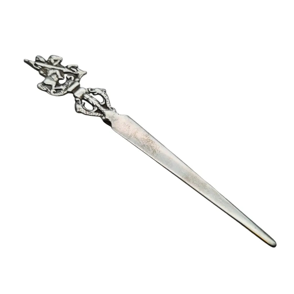 Marcapáginas plata abrecartas san jorge y el dragón sant jordi regalos