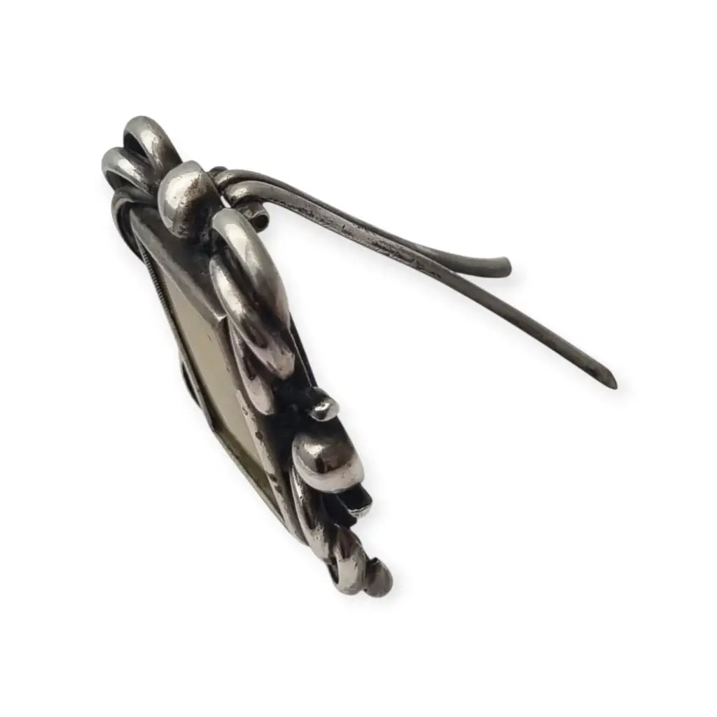 Marco de viaje en plata con imagen San Antonio Padua y Niño Jesús