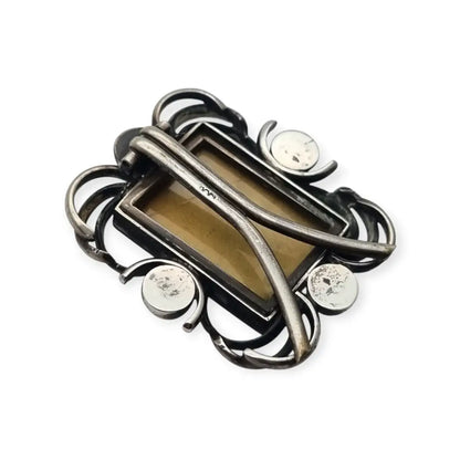 Marco de viaje en plata con imagen San Antonio Padua y Niño Jesús