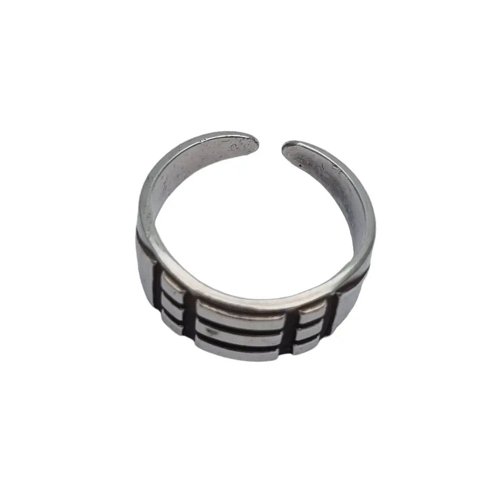 Anillo de plata vintage para mujer talla ajustable diseño hombre Joyas