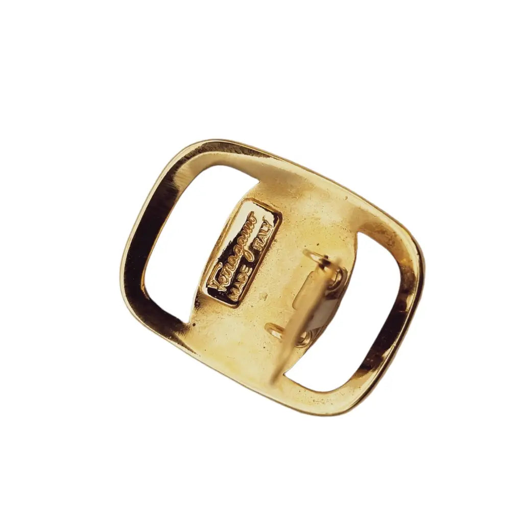 Pendientes Salvatore Ferragamo Vera Gold Auténtico Mujer