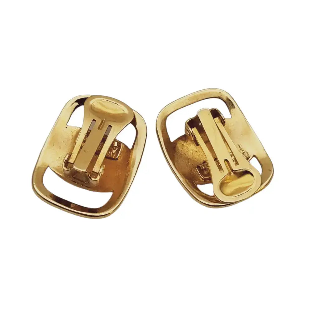 Pendientes Salvatore Ferragamo Vera Gold Auténtico Mujer