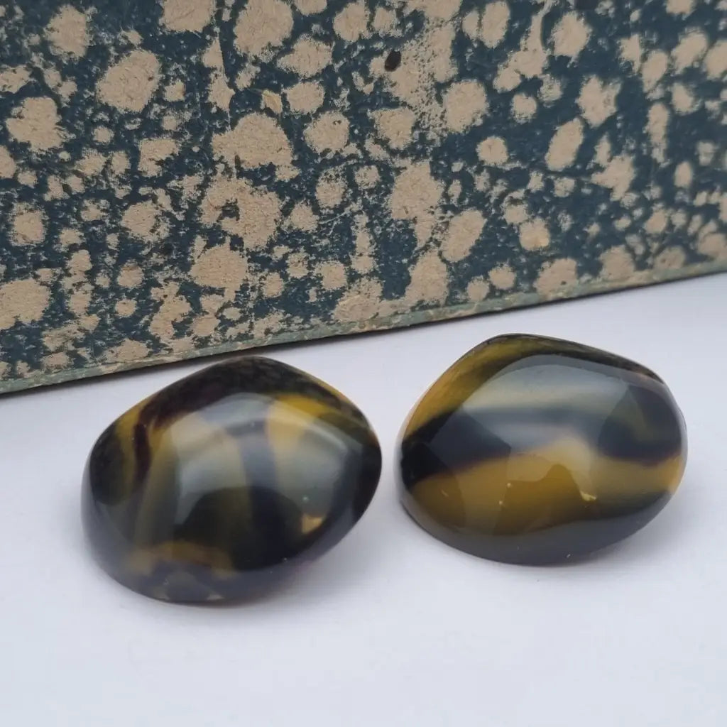 Pendientes vintage NOS de plástico redondos grandes los 80