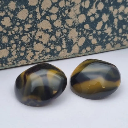 Pendientes vintage NOS de plástico redondos grandes los 80