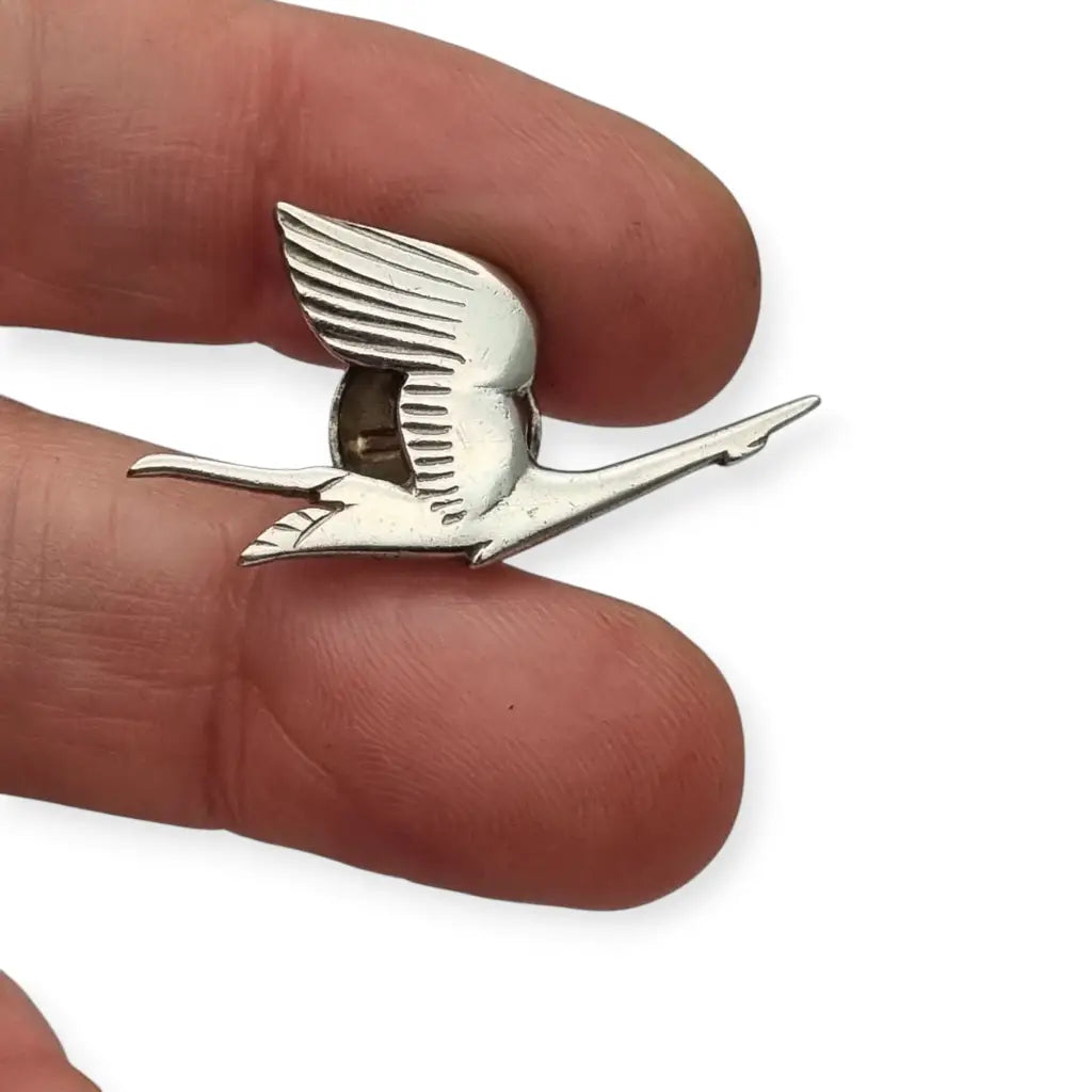 Pin Ojal Insignia de solapa vintage en plata 925 pájaro vuelo PUIG DORIA