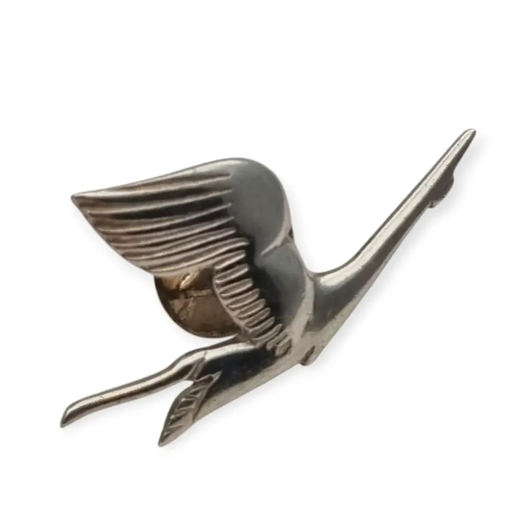 Pin Ojal Insignia de solapa vintage en plata 925 pájaro vuelo PUIG DORIA
