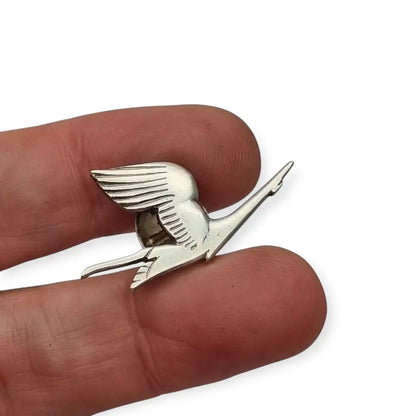 Pin Ojal Insignia de solapa vintage en plata 925 pájaro vuelo PUIG DORIA