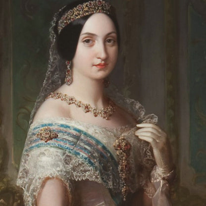 Tiara rara, acero facetado remachado, época de Napoleón I, 1800, coleccionables.