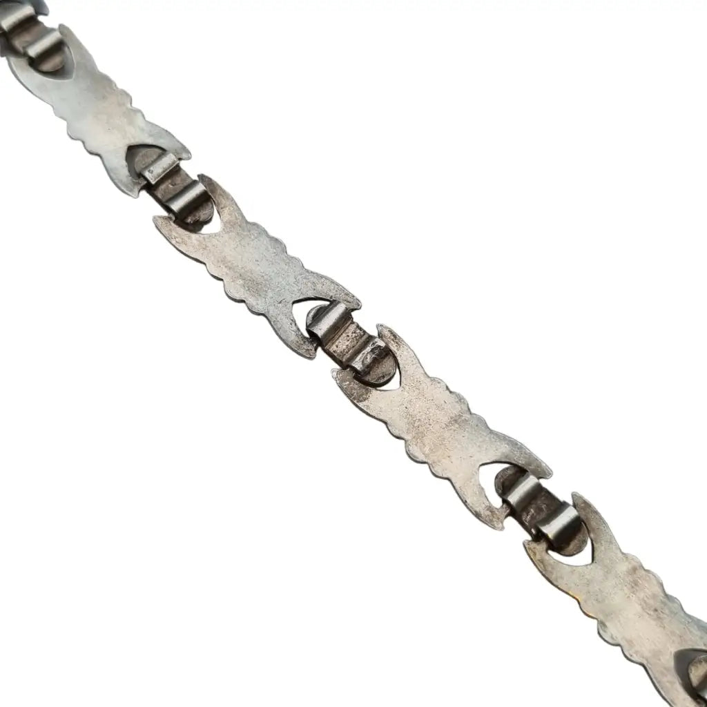 Pulsera art deco vintage para mujer Plata de Ley 925 Vistas doradas regalos