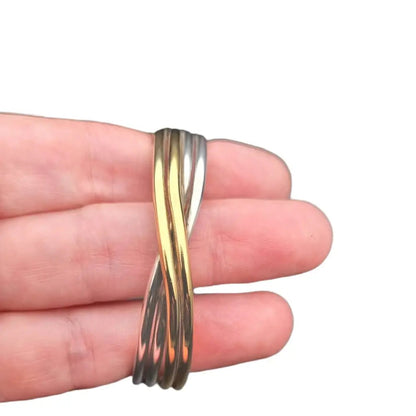 Pulsera puig doria de ley Plata modernista oro Joyas