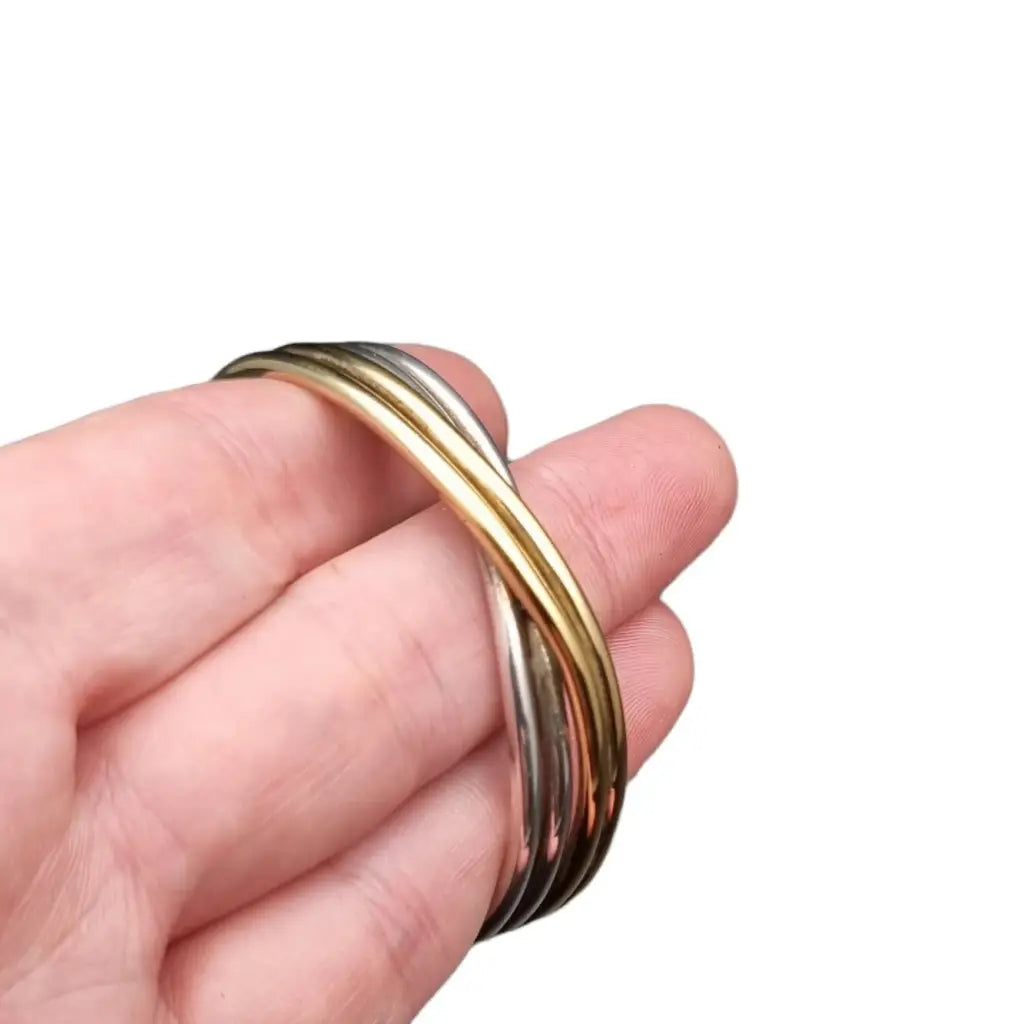 Pulsera puig doria de ley Plata modernista oro Joyas