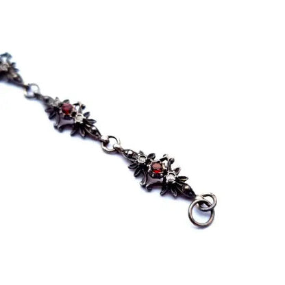 Pulsera victoriana de plata y piedras para mujer Joyería delicada regalos