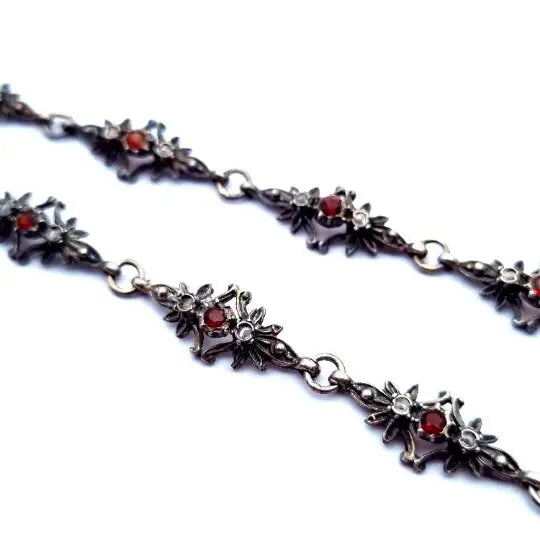 Pulsera victoriana de plata y piedras para mujer Joyería delicada regalos