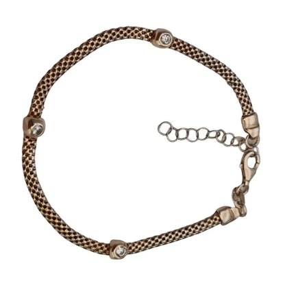 Pulsera para mujer oro pulsera boho con circonitas