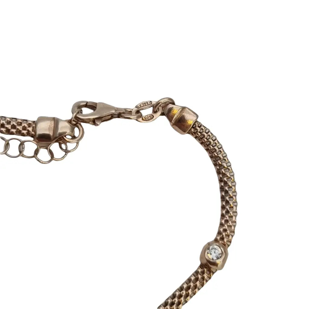 Pulsera para mujer oro pulsera boho con circonitas